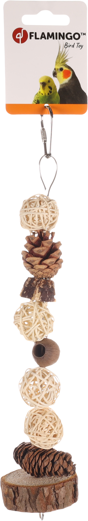 Flamingo Parakeet toy Biru  Brown