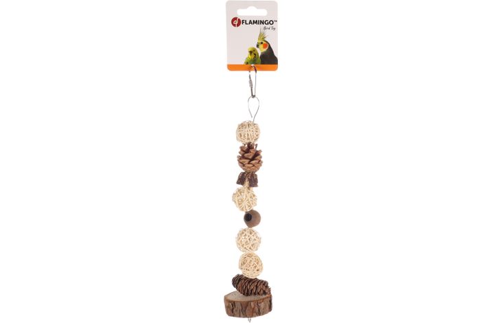 Flamingo Parakeet toy Biru  Brown