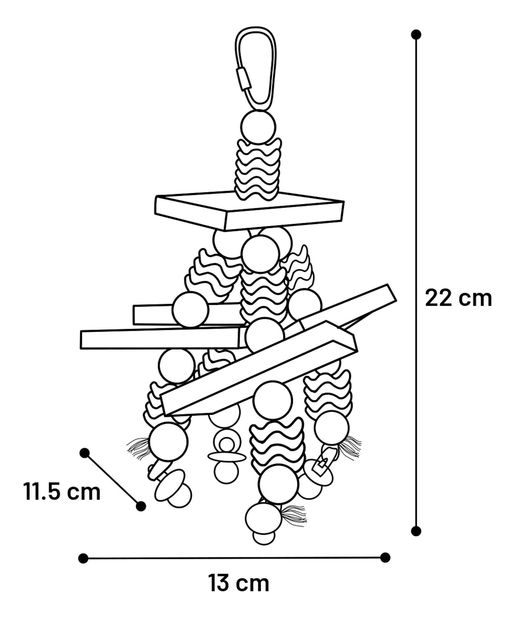 Flamingo Parakeet toy Tweety  Mix