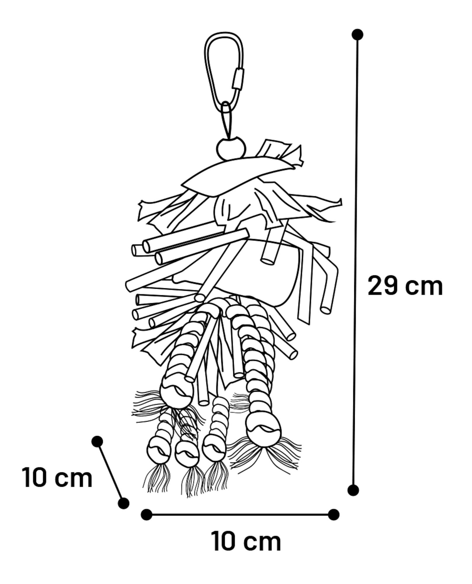 Flamingo Parakeet toy Falk  Mix