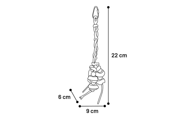Flamingo Parkietenspeelgoed Caly  Meerkleurig