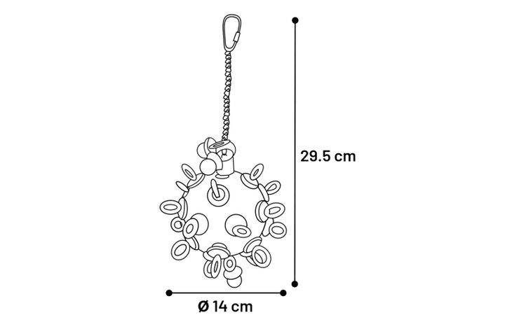 Flamingo Parakeet toy Jib  Mix