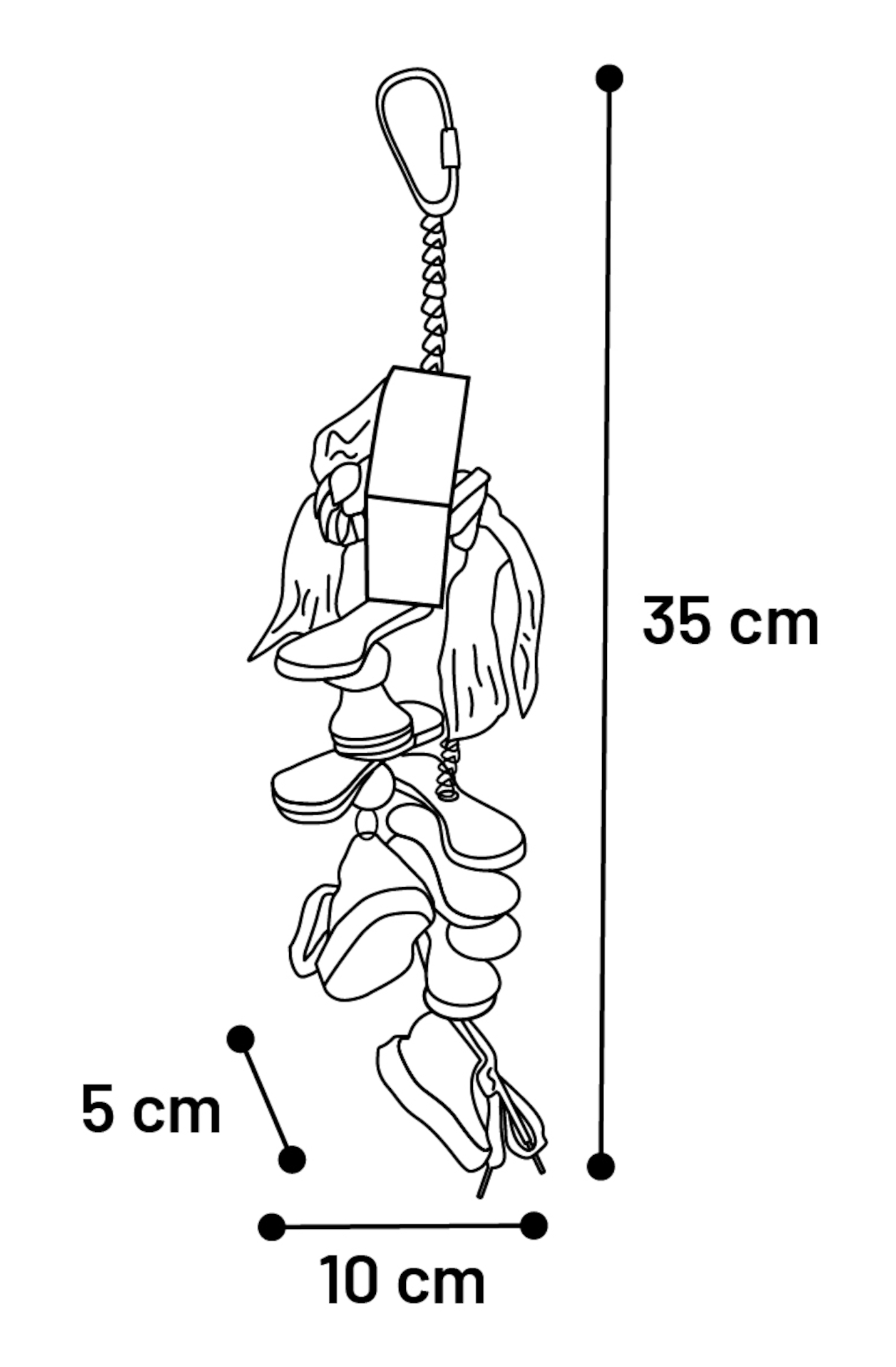 Flamingo Parakeet toy Boko  Mix