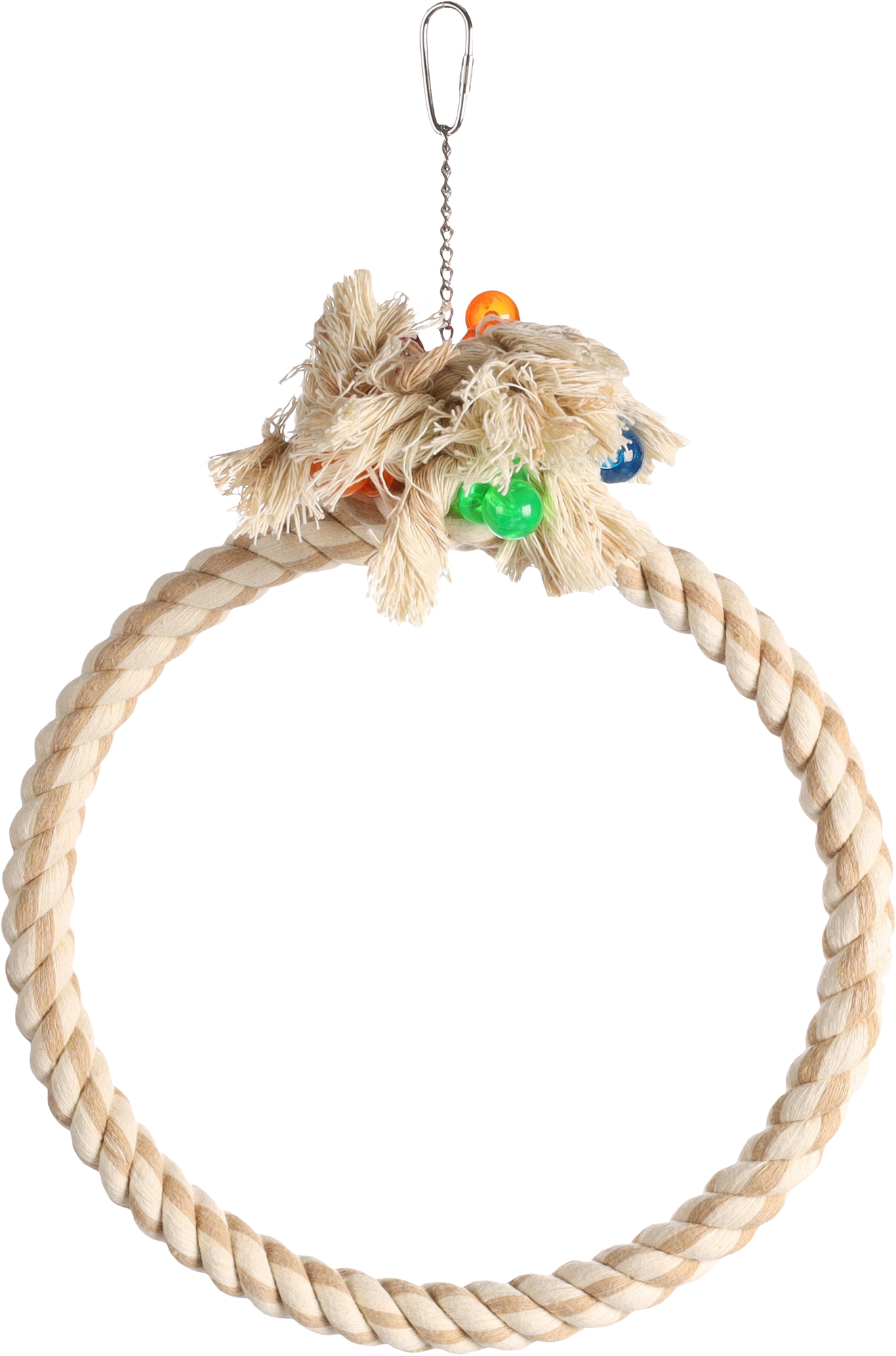 Flamingo Parakeet toy Adimo Ring Cord  Beige
