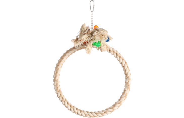 Flamingo Parakeet toy Adimo Ring Cord  Beige