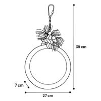 Flamingo Parakeet toy Adimo Ring Cord  Beige