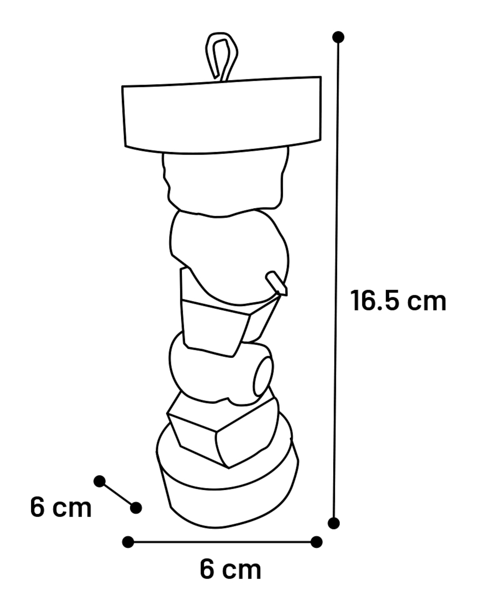 Flamingo Parakeet toy Fakir  Brown