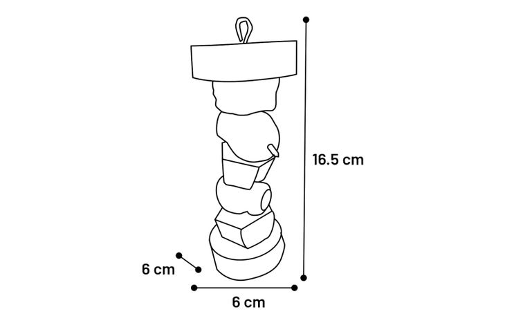 Flamingo Parakeet toy Fakir  Brown