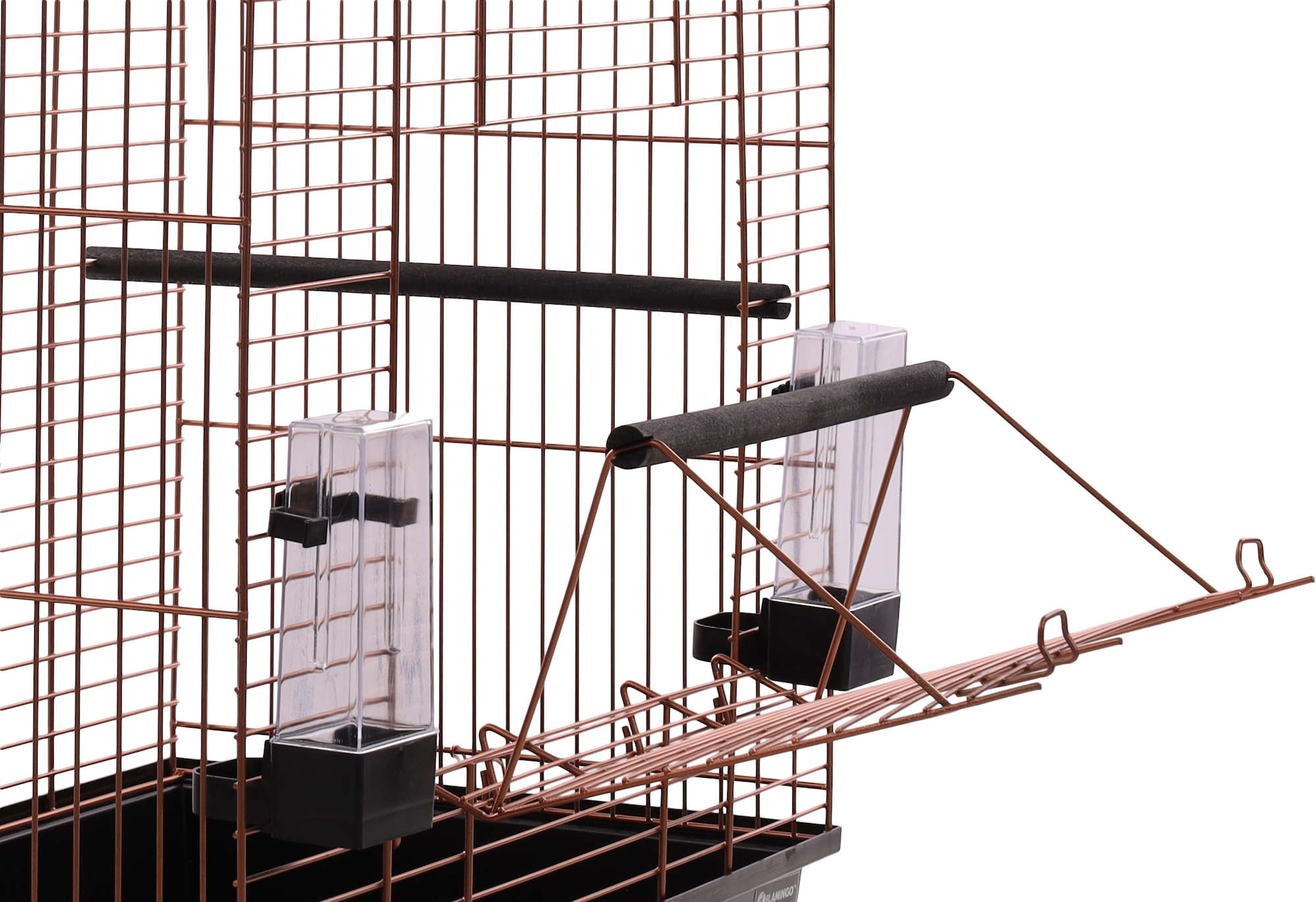 Flamingo Parakeet cage Edith Copper Black