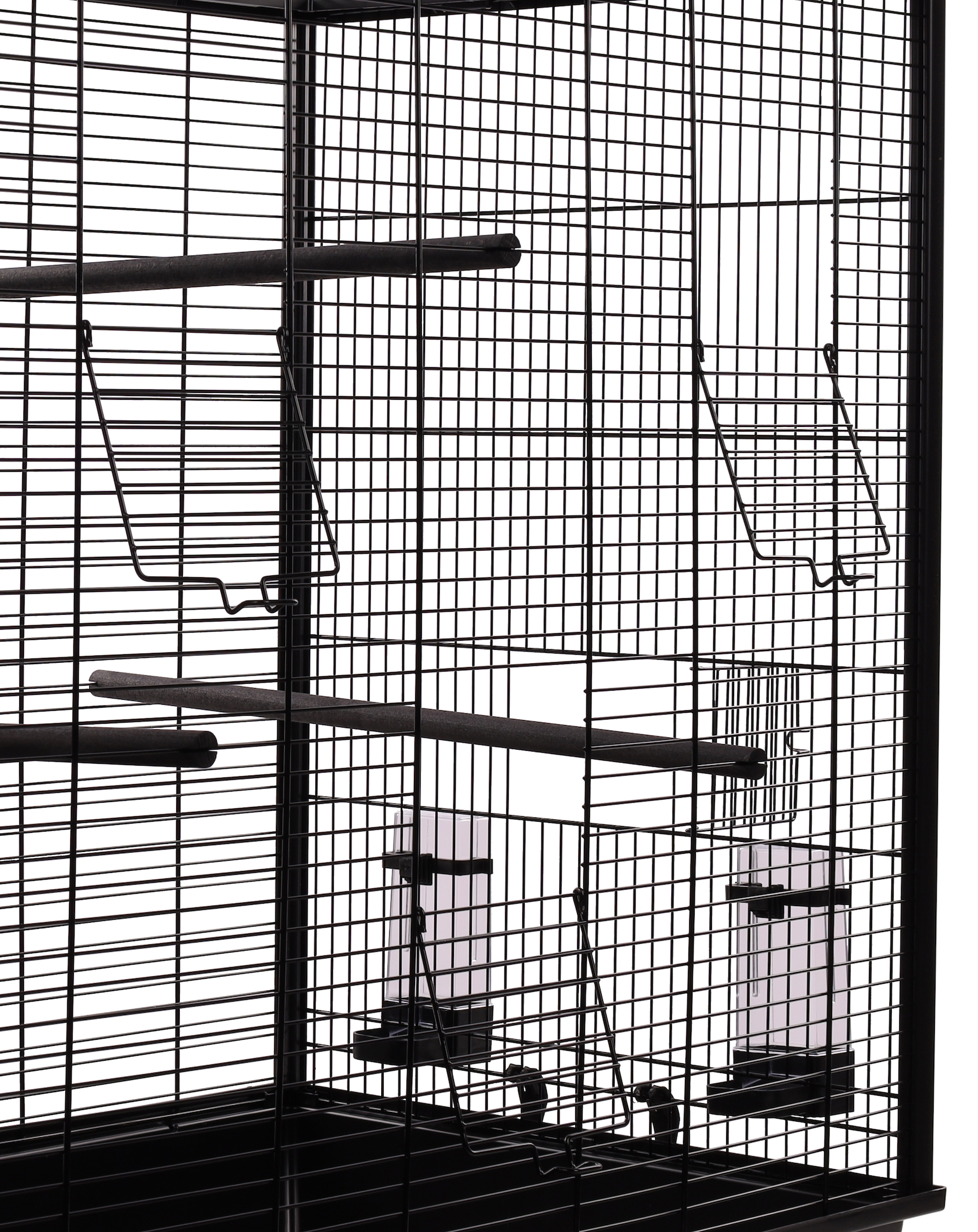 Flamingo Gabbia per parrocchetti Gru Nero