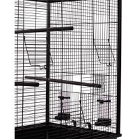 Flamingo Gabbia per parrocchetti Gru Nero