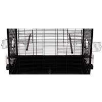 Flamingo Gabbia per parrocchetti Gru Nero