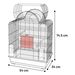 Parakeet cage Bizet Copper Black