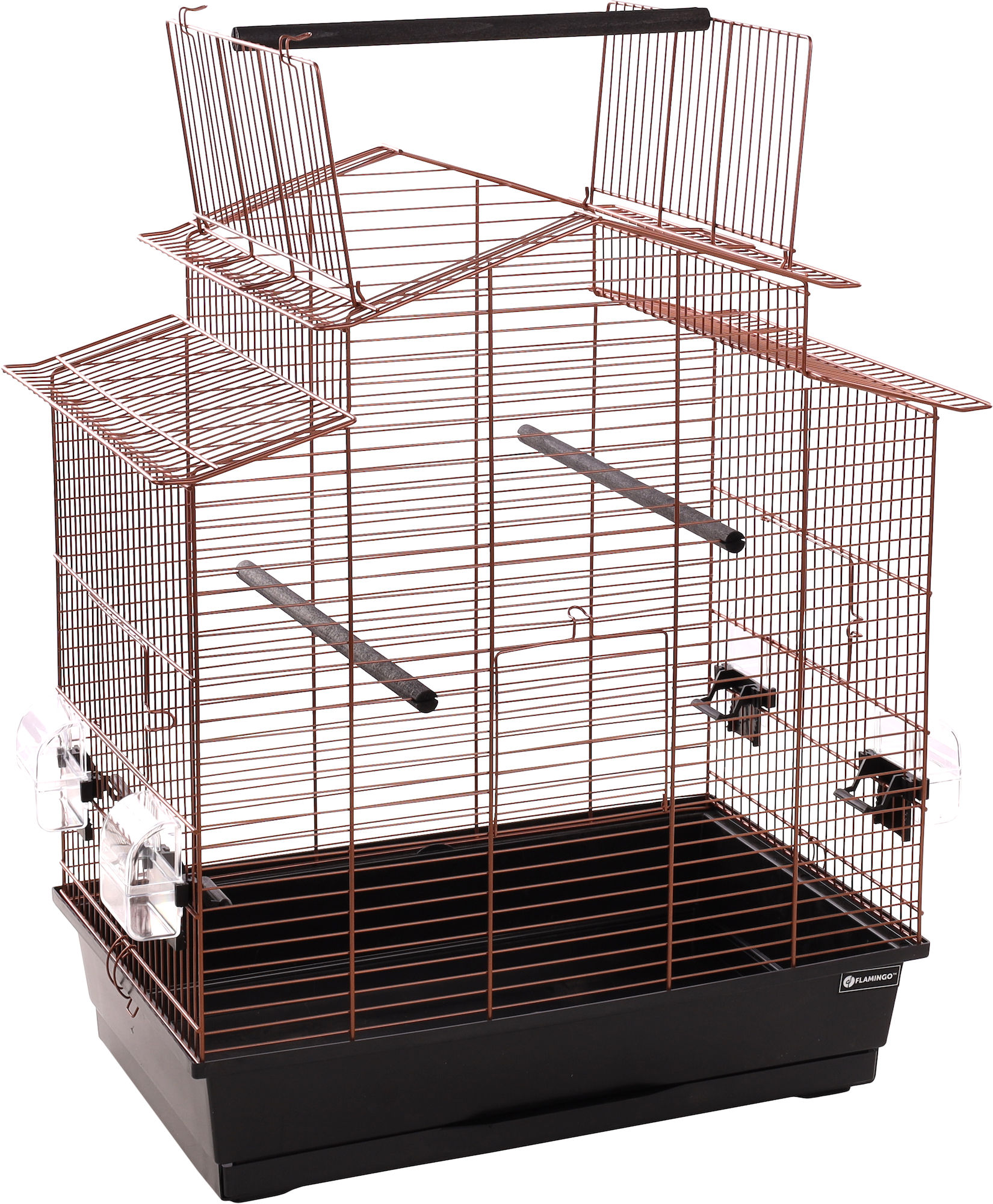 Flamingo Parakeet cage Freya Copper Black