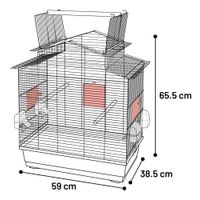 Flamingo Parakeet cage Freya Copper Black