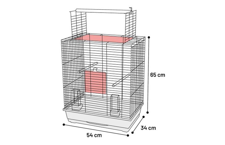 Flamingo Parakeet cage Halura Copper Black