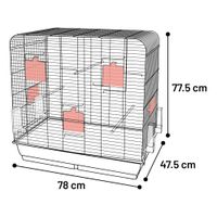 Flamingo Parakeet cage Macha Copper Black