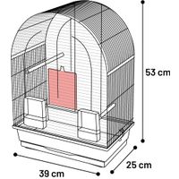 Flamingo Parakeet cage Klara 1 Bronze Black
