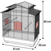 Flamingo Parakeet cage Numfor 1 Bronze Black