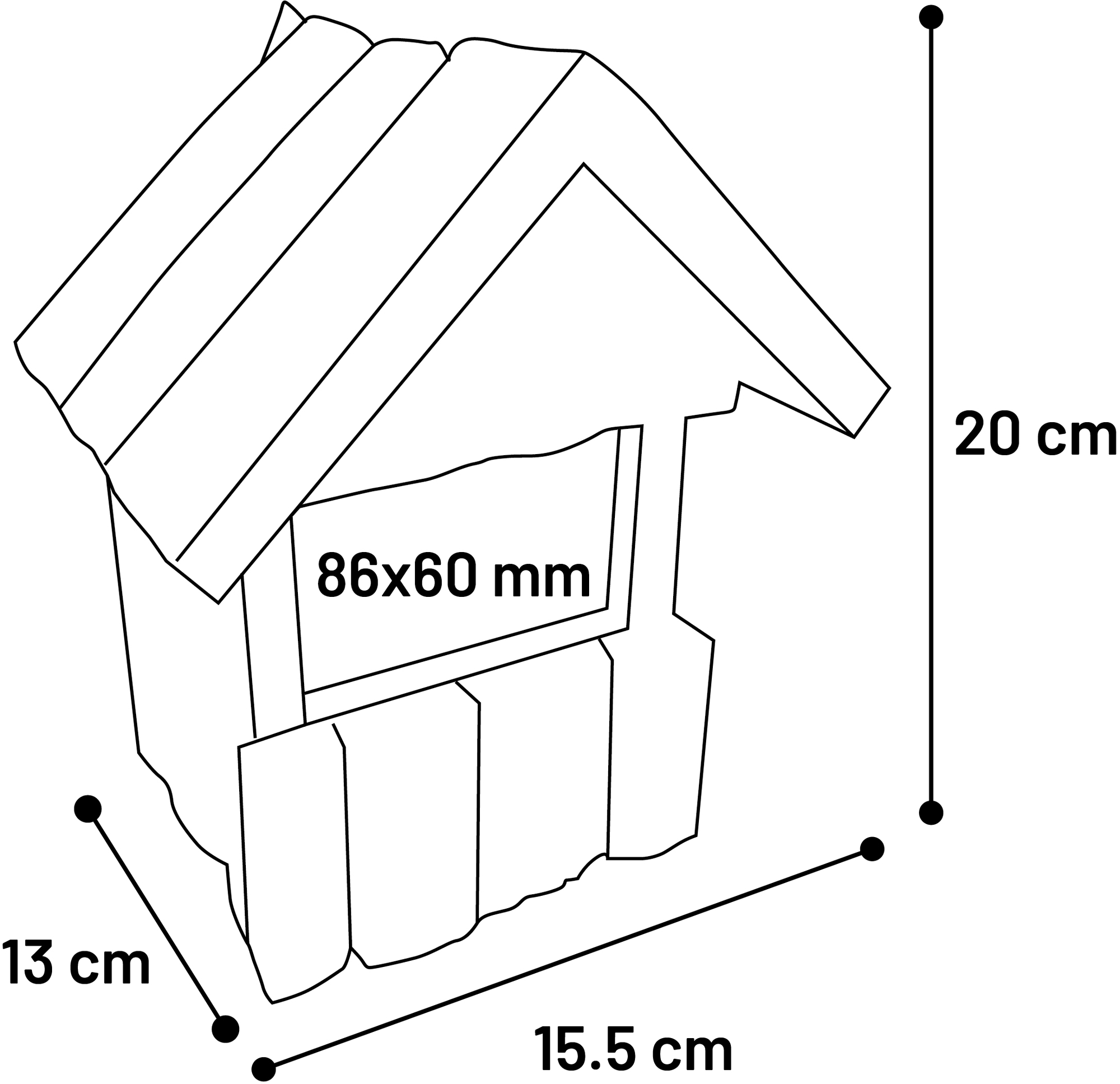 Flamingo Nesting box Gancha - Wood