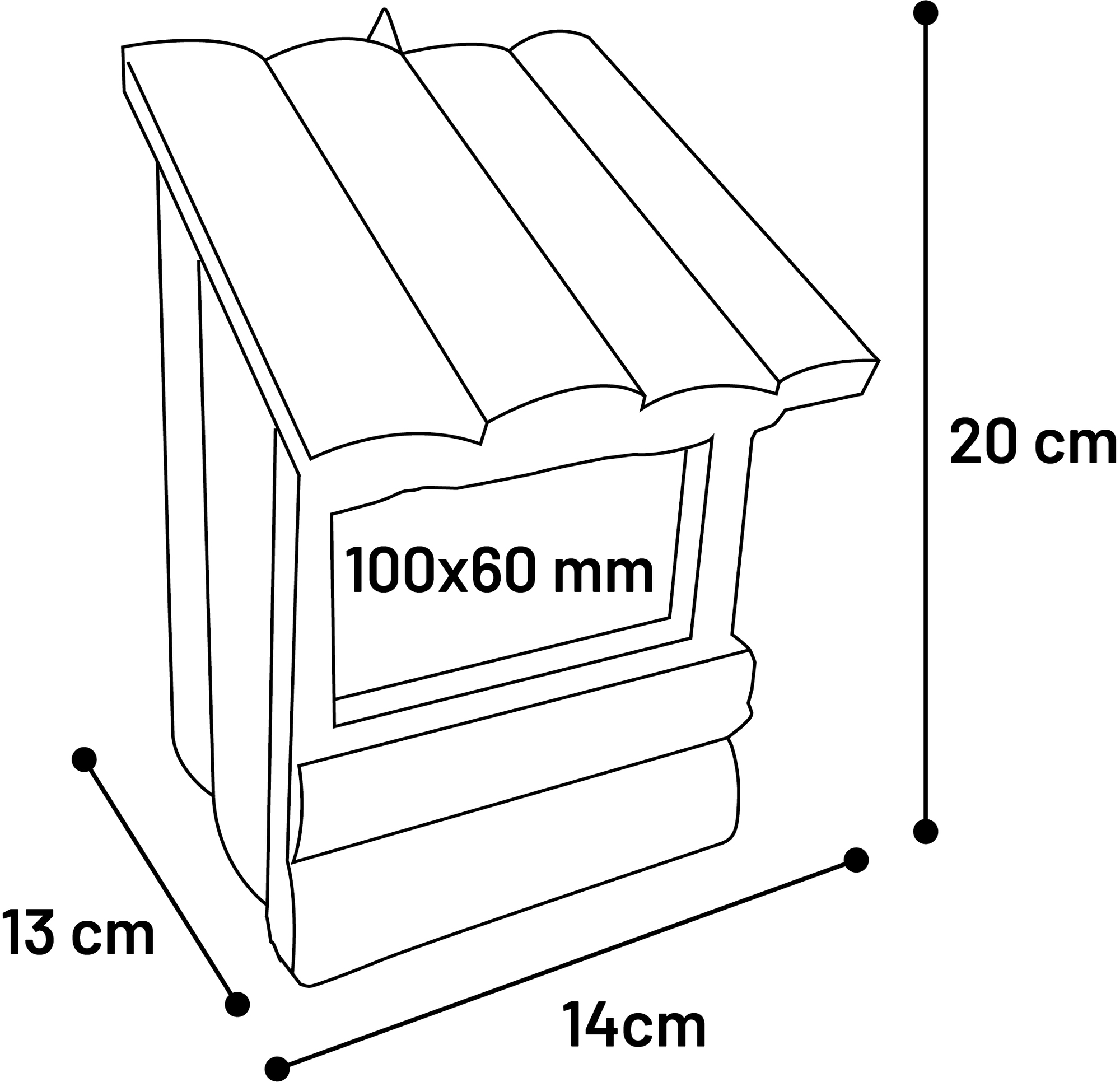 Flamingo Nesting box Inclino - Wood