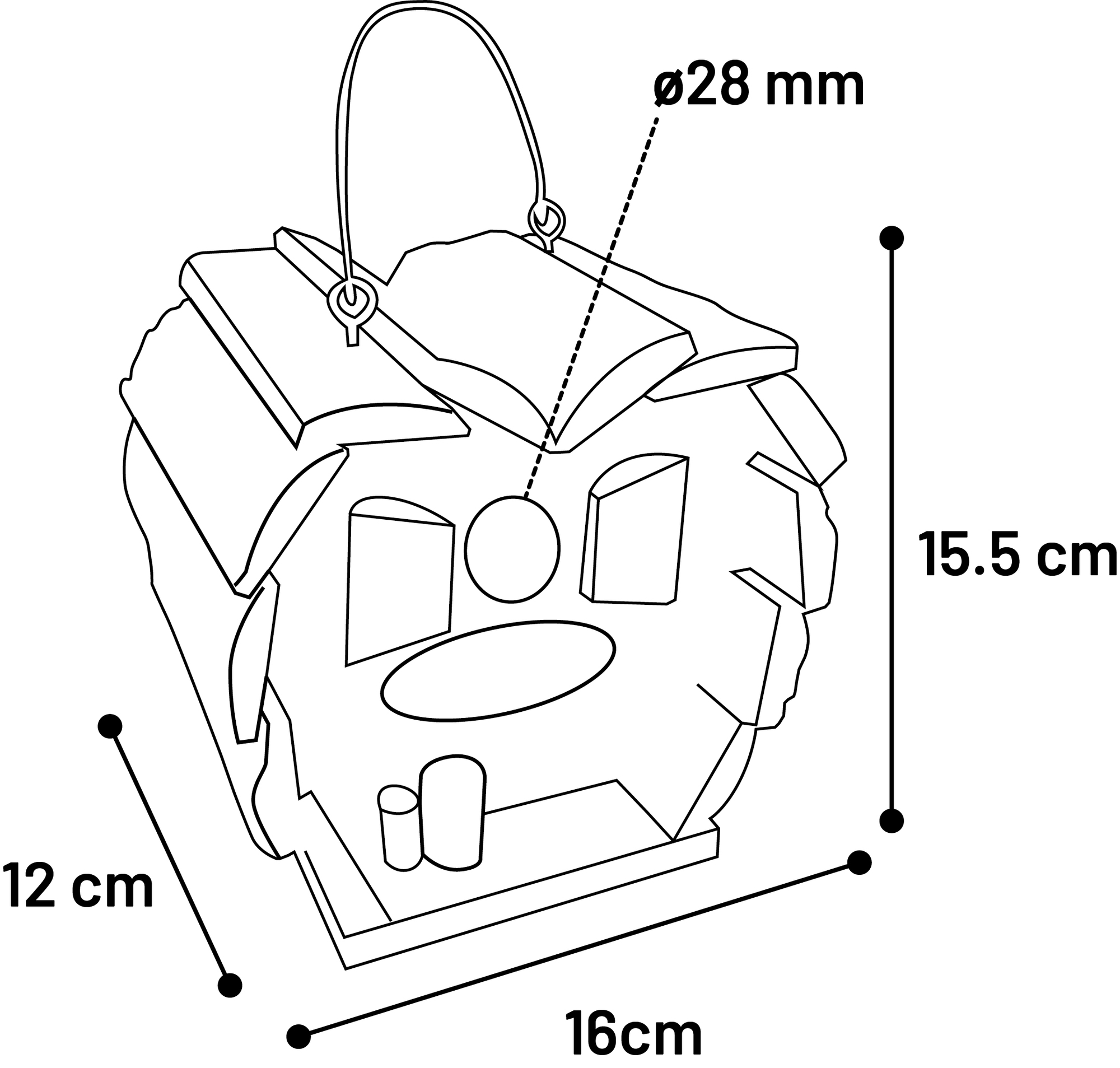 Flamingo Nesting box Cuoero - Wood