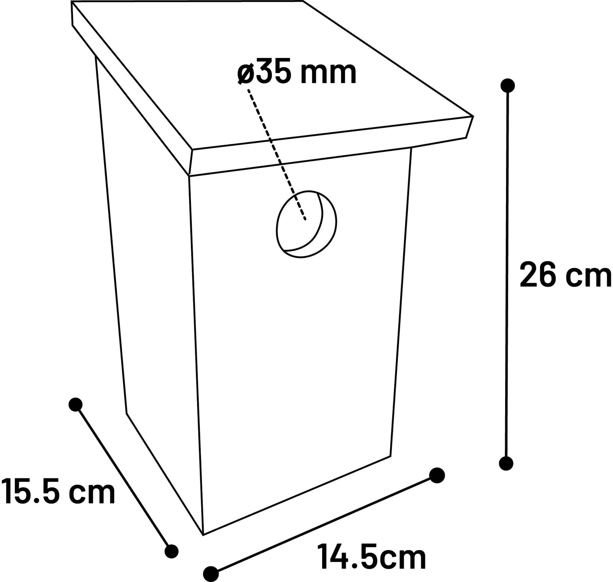 Flamingo Nichoir Bizi - Bois