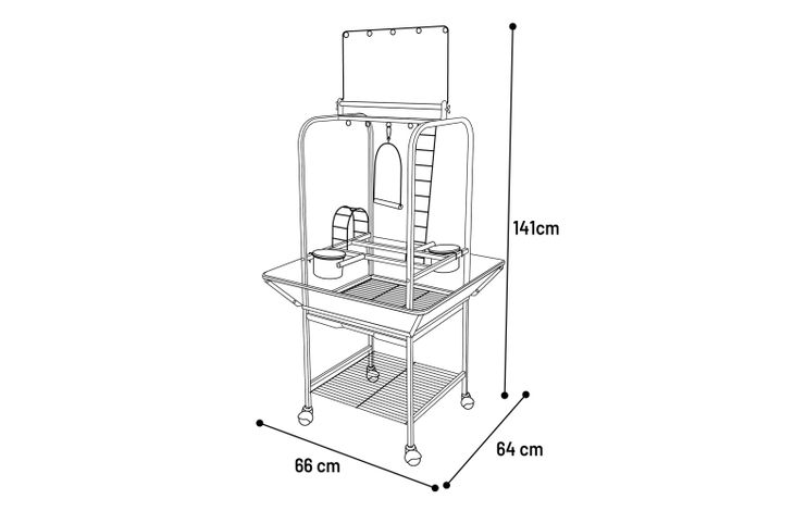 Flamingo Play stand Wodan Anthracite