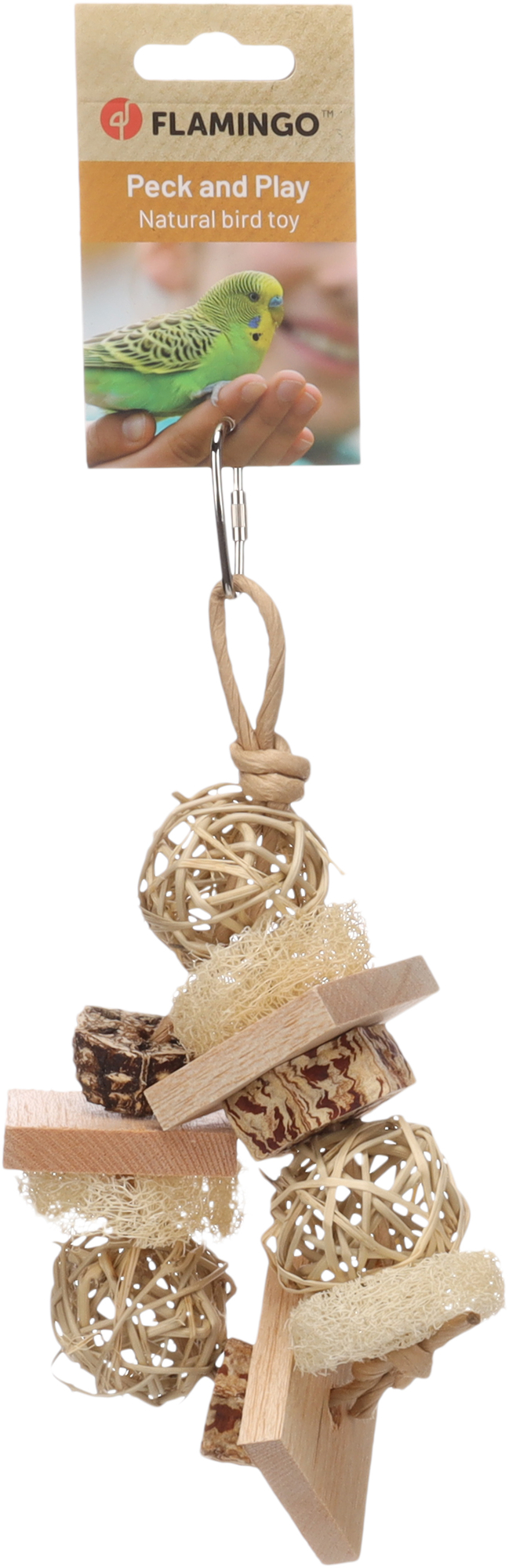 Flamingo Parakeet toy Fem  Brown