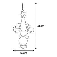 Flamingo Juguete para periquitos Habi  Marrón
