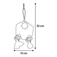 Flamingo Parakeet toy Luz Cage hanger  Brown
