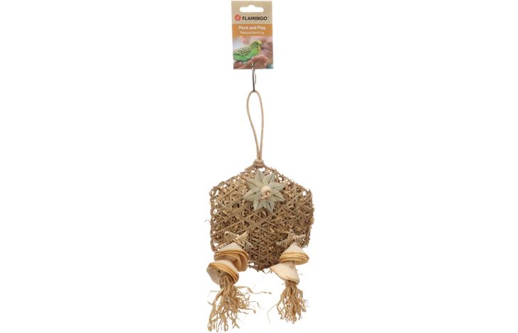 Flamingo Parakeet toy Luz Cage hanger  Brown