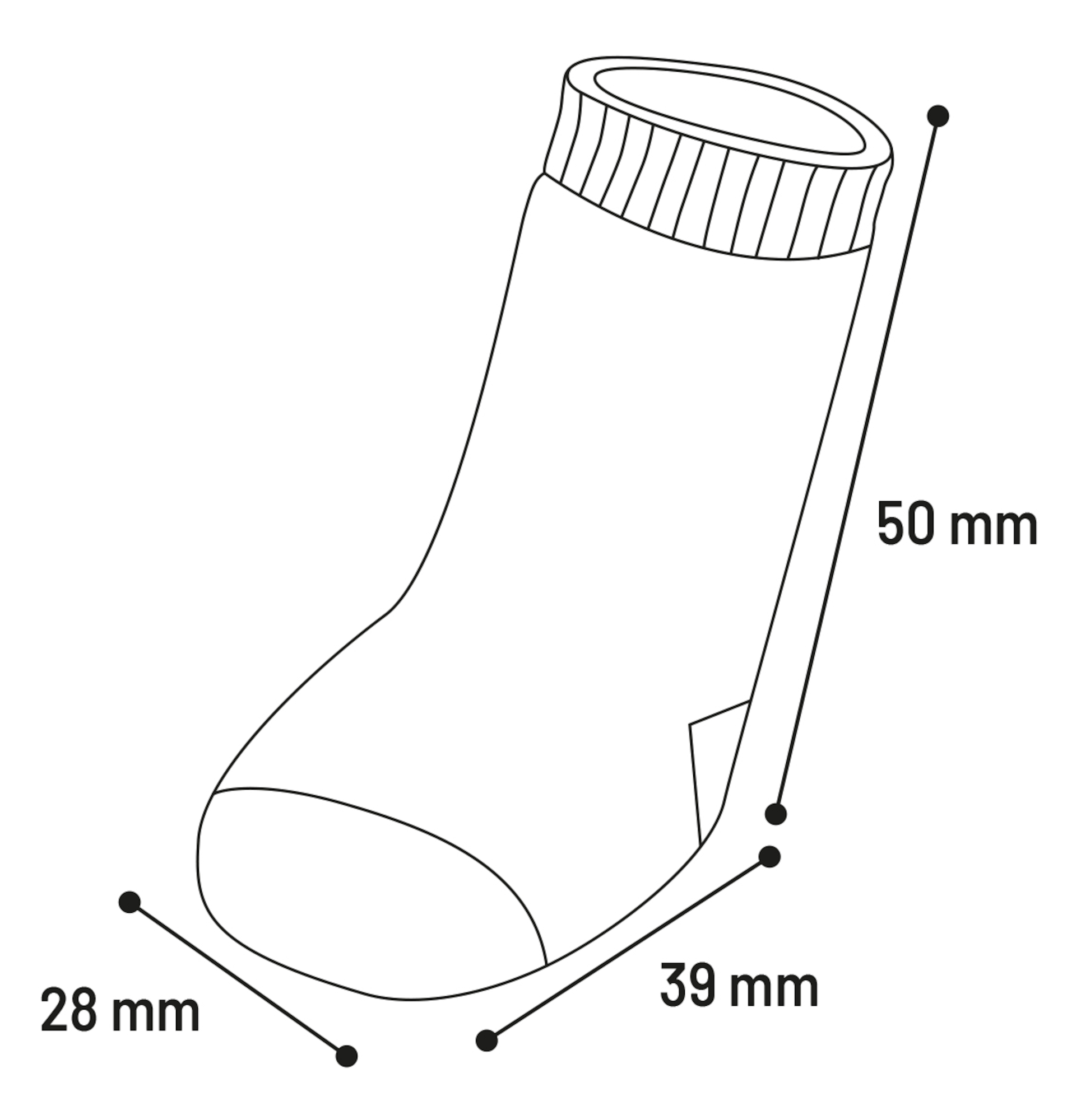 Flamingo Socks Sockies 4 pcs Black & Grey