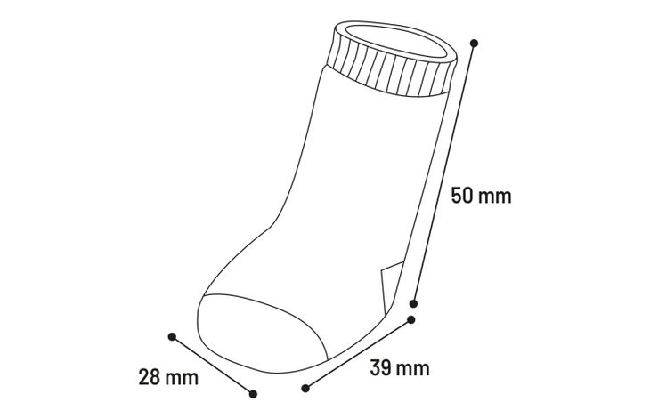 Flamingo Sokken Sockies 4 st Zwart & Grijs