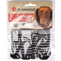 Flamingo Sokken Sockies 4 st Zwart & Grijs