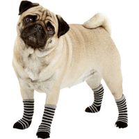 Flamingo Sokken Sockies 4 st Zwart & Grijs