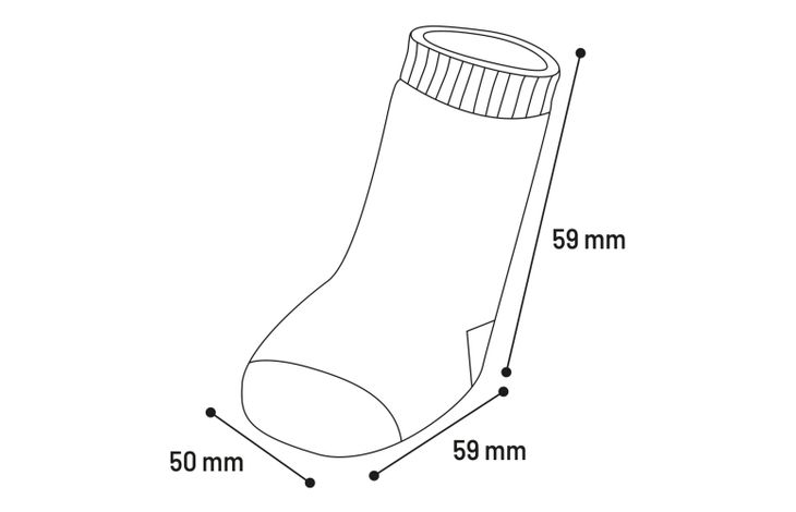 Flamingo Sokken Sockies 4 st Zwart & Grijs