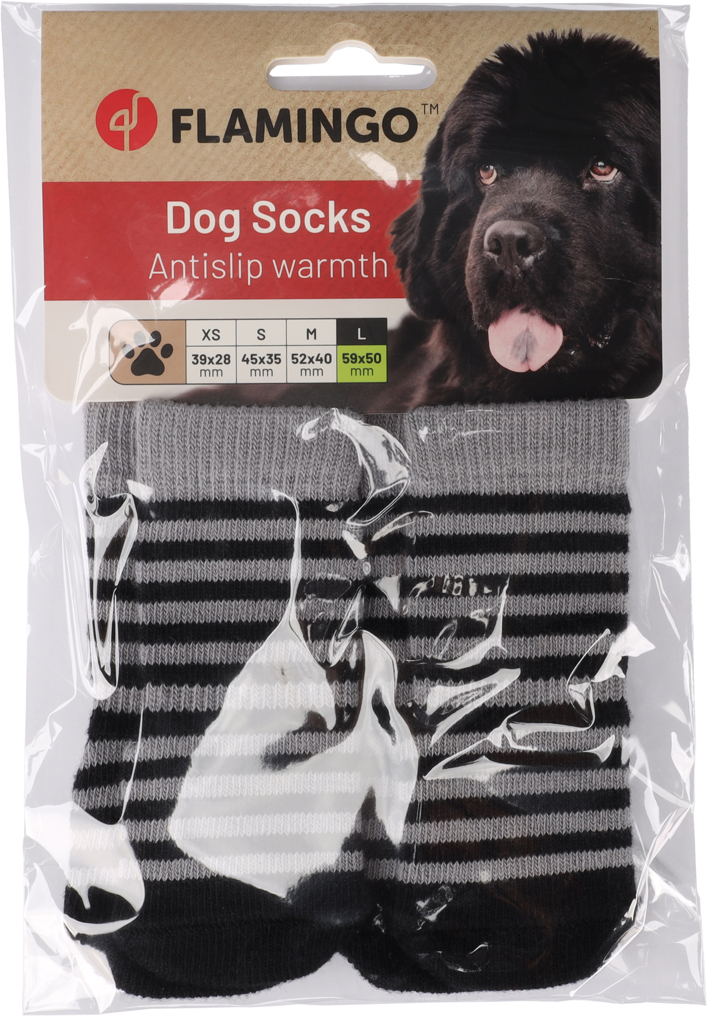 Flamingo Socks Sockies 2-door 4 pcs Black & Grey