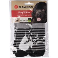 Flamingo Sokken Sockies 4 st Zwart & Grijs