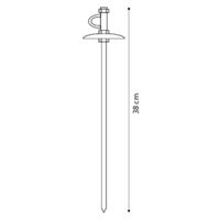 Flamingo Grondpin Tapu Zilver