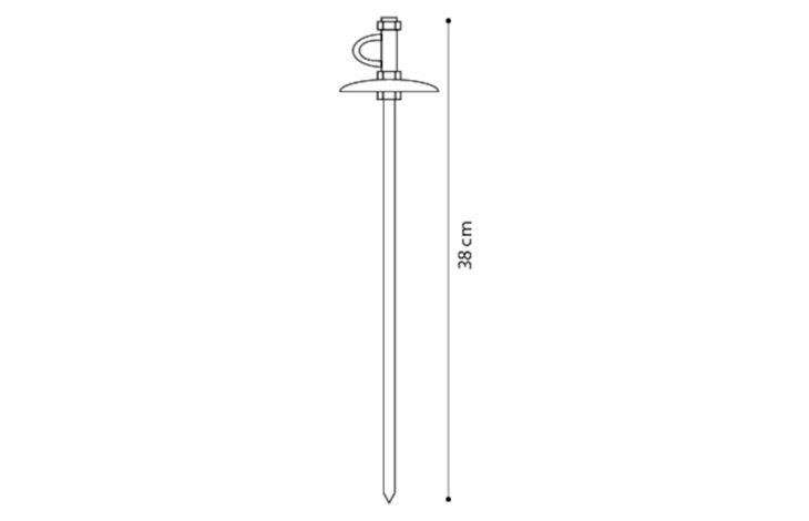 Flamingo Grondpin Tapu Zilver