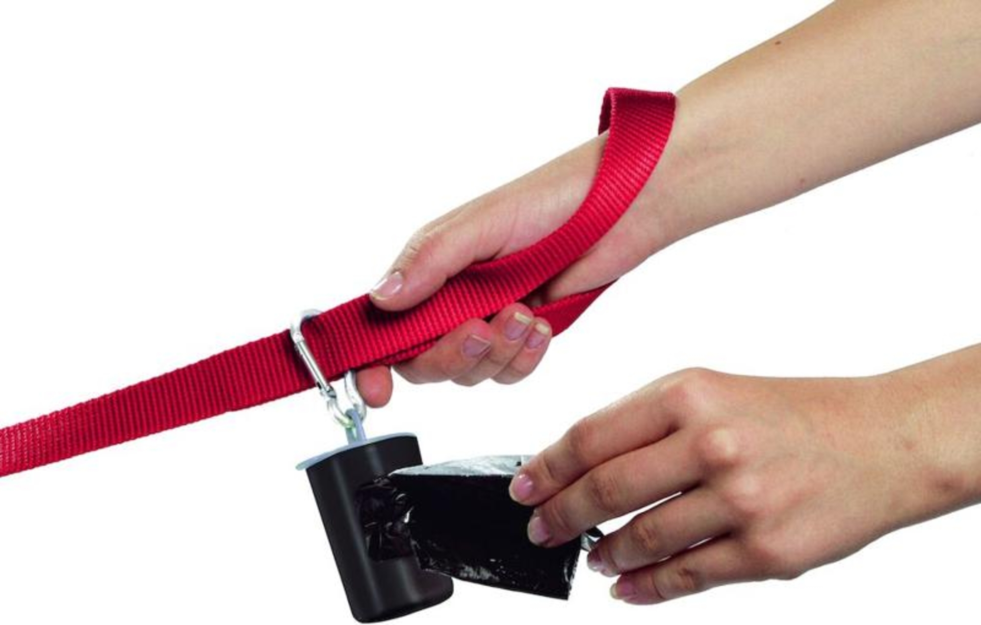 Flamingo Poop bag dispenser Waisty Black