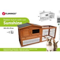 Flamingo Rabbit hutch Sunshine Classic Brown