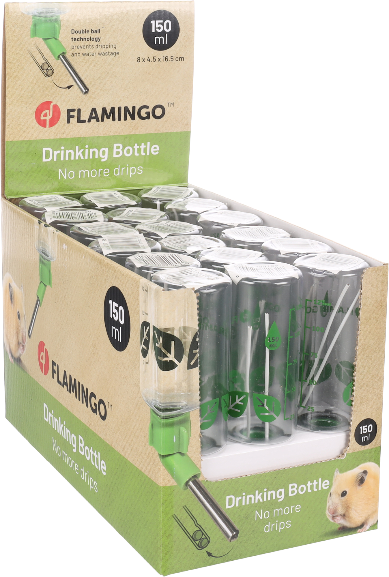 Flamingo Drinking bottle Sippy Green