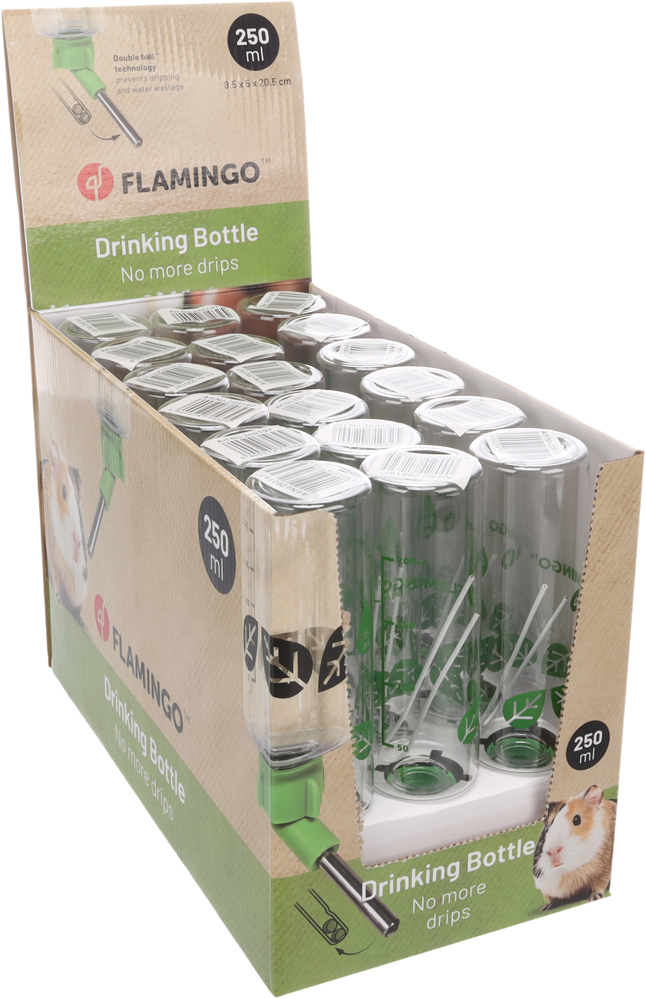 Flamingo Drinkfles Sippy Groen