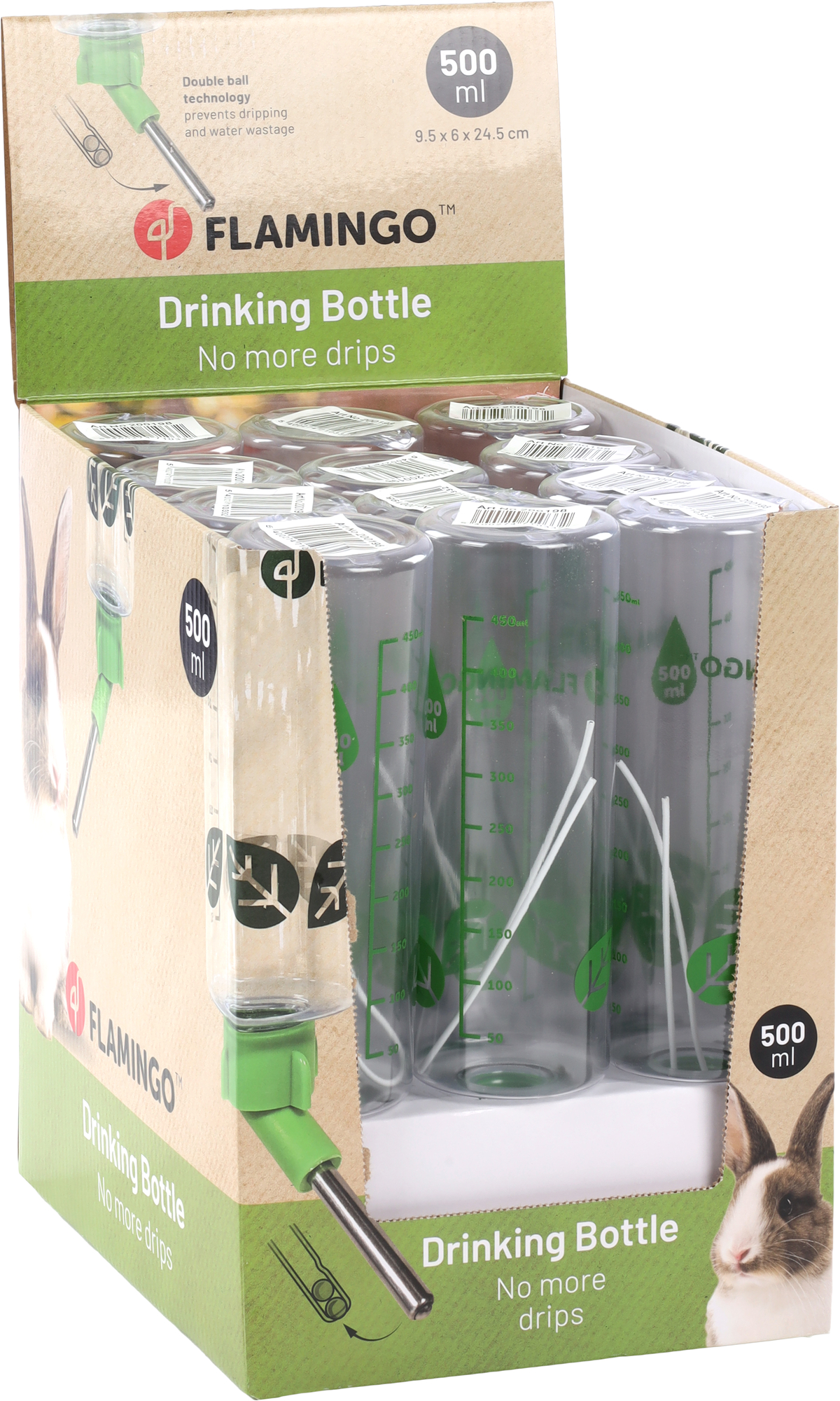 Flamingo Drinking bottle Sippy Green