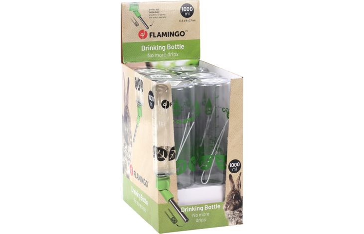 Flamingo Drinkfles Sippy Groen