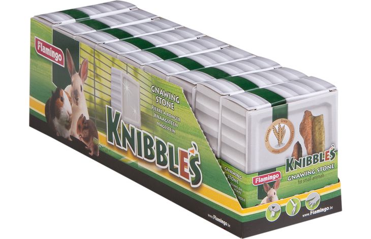 Flamingo Snacks Knibbles Nagestein mit Getreide 