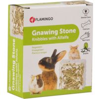 Flamingo Snacks Knibbles Nagestein mit Luzerne 