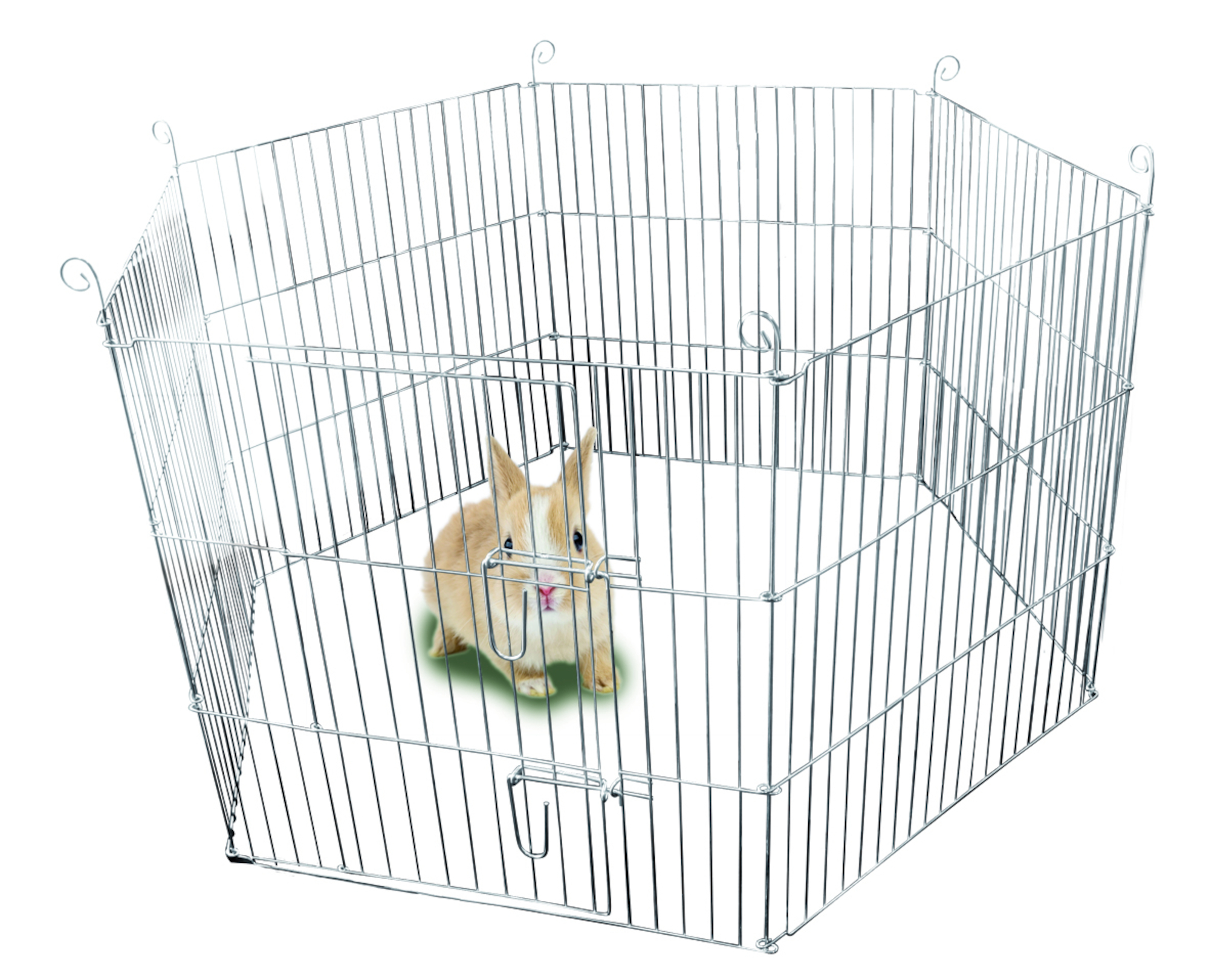 Flamingo Run Hexagon Silver